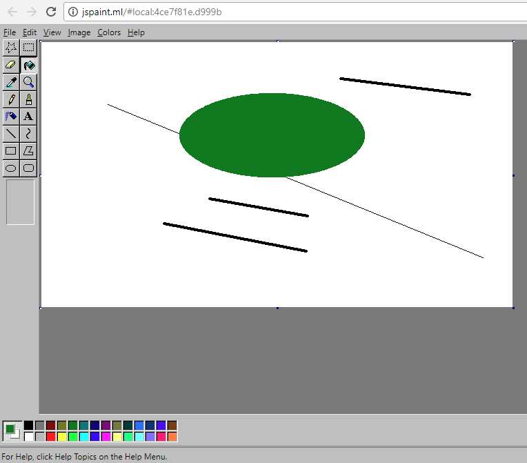 Как открыть классический Paint в браузере 1