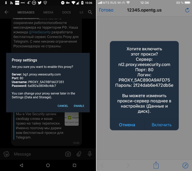 Ещё один простой способ обойти блокировку Telegram 2