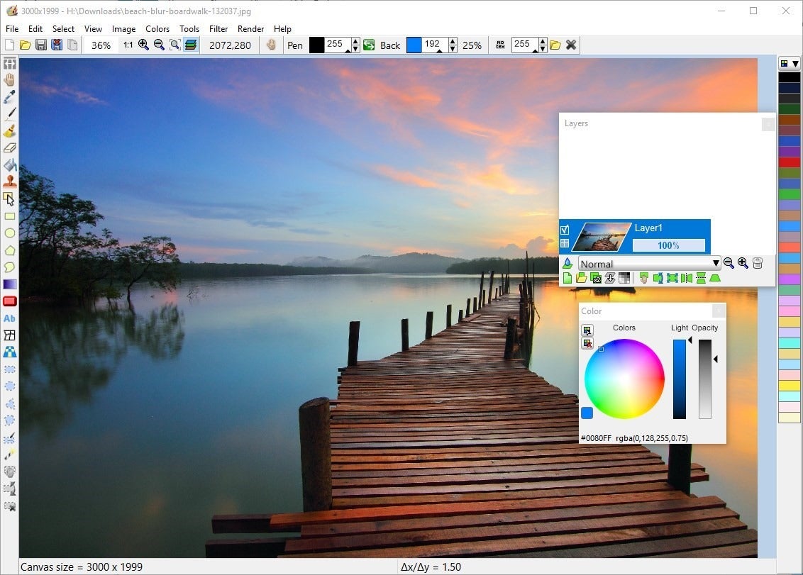 LazPaint — редактор растровой графики с открытым исходным кодом для Windows, macOS и Linux 7