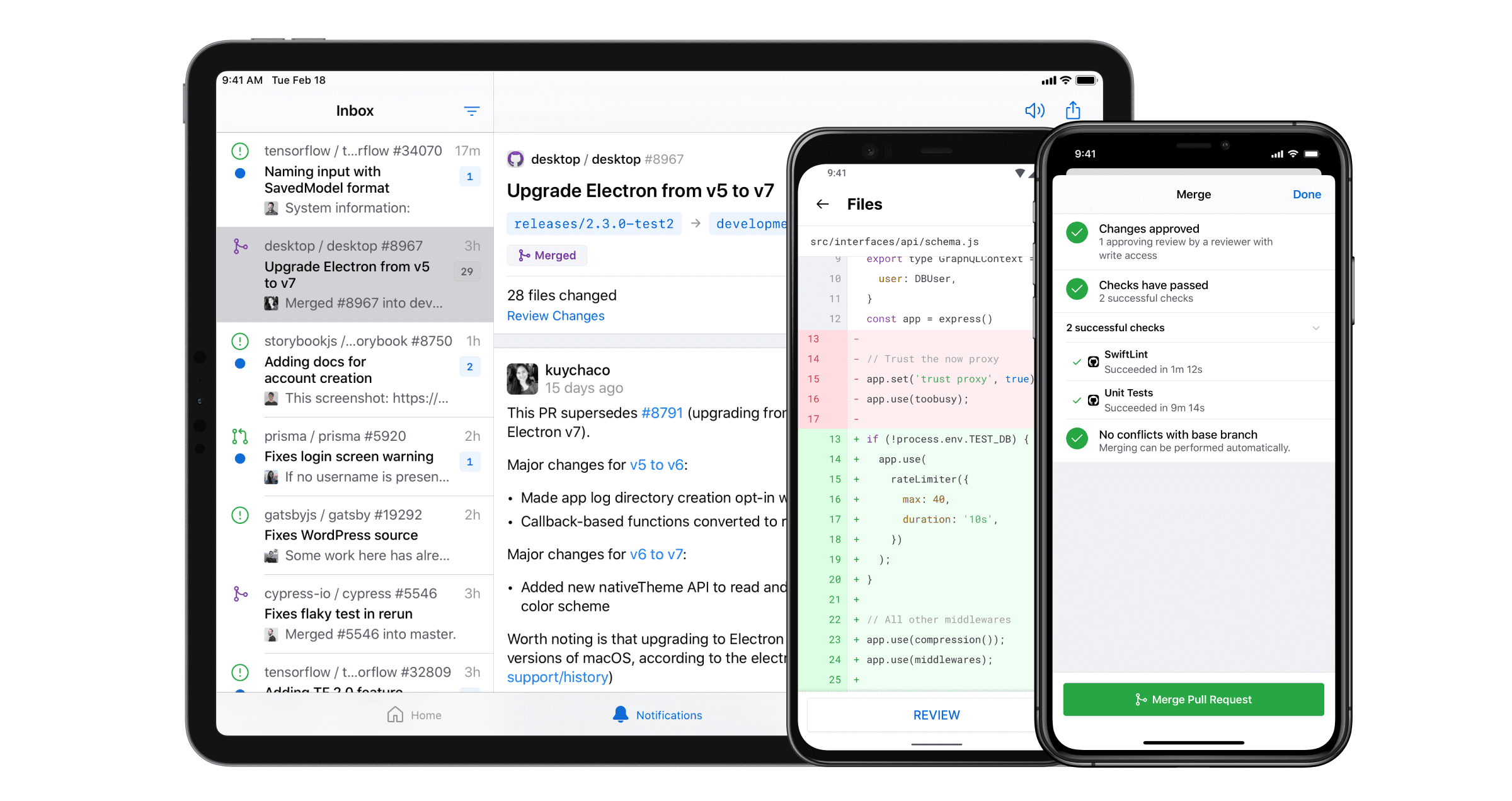 Вышла стабильная GitHub Mobile для Android и iOS 12